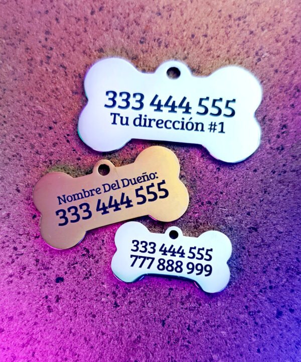 Datos de contacto Huesito - Acero Inoxidable